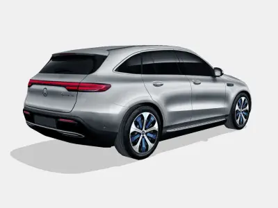 Mercedes-Benz EQC 2020 Low-poly 3D model