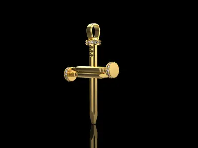 Nail cross model 684 3D print model