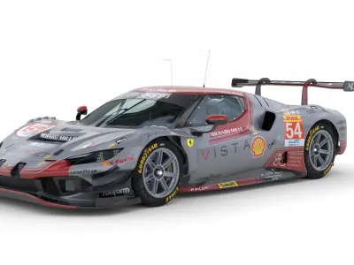 Ferrari 296 LMGT3 2024  3D model