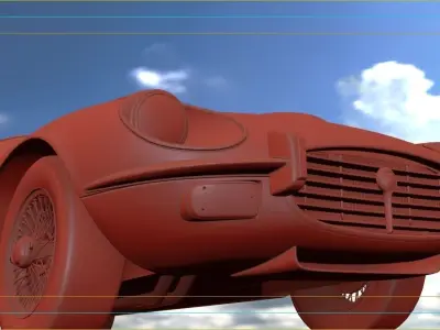 1968 Jaguar E-Type Zero 3D model