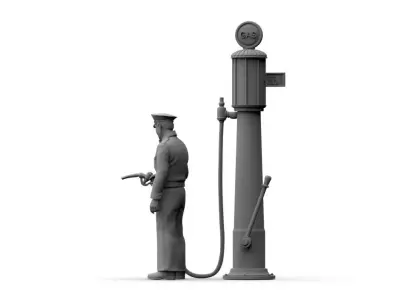 Gas Station Staff 3D print model