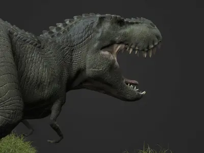 Trex Zbrush 3D model Low-poly 3D model