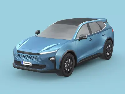 Toyota Crown Signia 2025 Low-poly 3D model