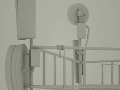 Antenna telecommunication tower 3D model