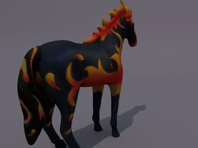 Horse Statuette Z4 3D model