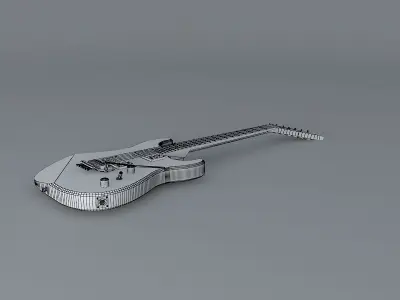 Dweezil Zappas green Charvel guitar Free 3D model