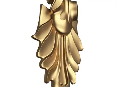 Corbel Carved 012 Low-poly 3D model