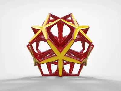 Geometric Sculpture Low-poly 3D model purchase