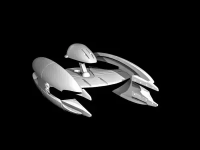 Robot Spaceship Free 3D print model