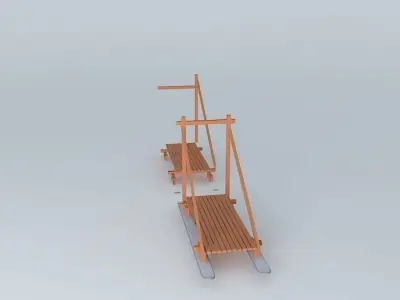 Klondike Sled Free 3D model