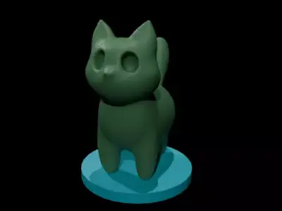 cat 3d print model 3D print model