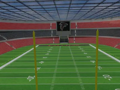 Atlanta Falcons - American Football Stadium Low-poly 3D model