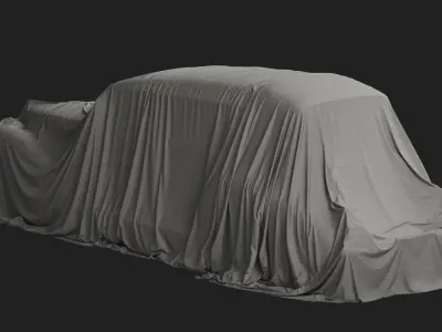 Vintage Car Cover 05 3D model