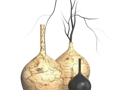 Ceramic Vases 3D model purchase