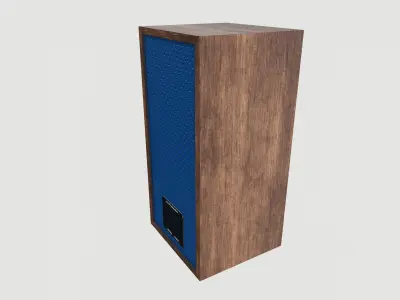 vintage speaker Low-poly 3D model