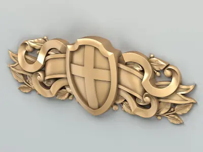 Coat of arms decorative 007 3D model