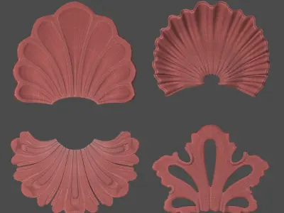 Shell 01 Low-poly 3D model