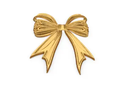 Classic Bow Set  Ornament Element Onlay carved 52 3D model