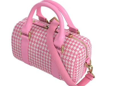 Dior Groove mini Bag Pink Low-poly 3D model