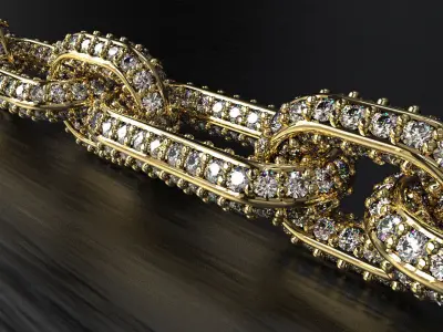 Hermes Chain link for Gems 3D print model