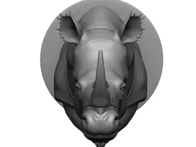 rhino head 3D print model