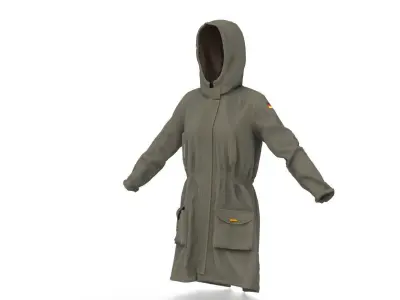 TRENCH PARKA 3D model