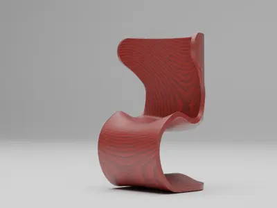 Woodys High Quality Chairs Colletion PBR 003 3D model