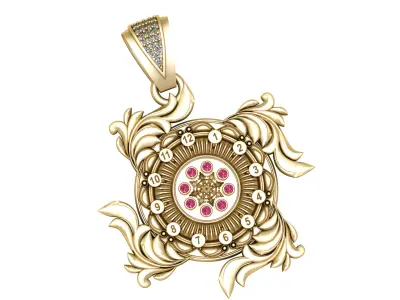 vintage pendant  3D print model