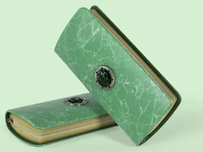 Clutch Purse Wallet Low-poly 3D model