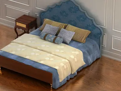 cabinet cabinet wardrobe sofa bed table bookshelve 3D model