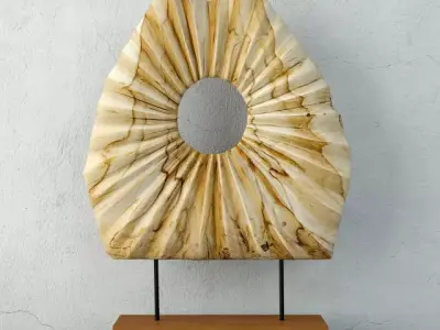 Decorative Teak Object  ZARA HOME 3D model