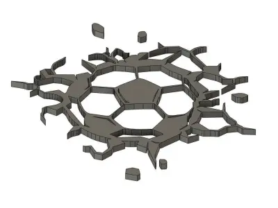 Ball Punched Wall Art  3D print model