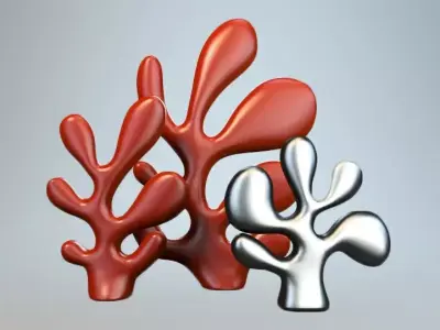 Cactus coral 3D model