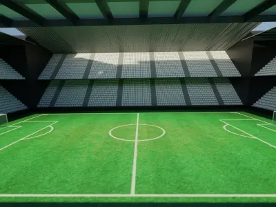 Soccer - Football Stadium Low-poly 3D model