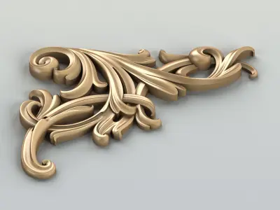 Corner decor 017 3D model