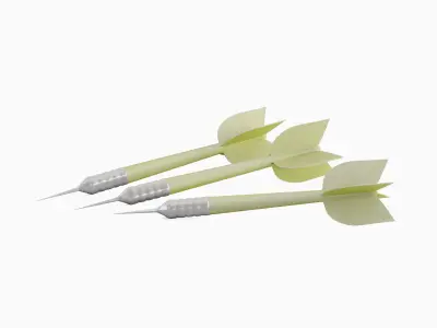 Dart 03  Low-poly 3D model