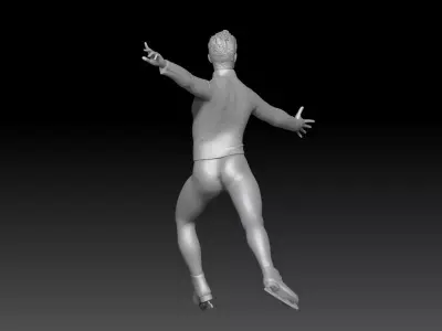 figure skating boy 1 3D print model