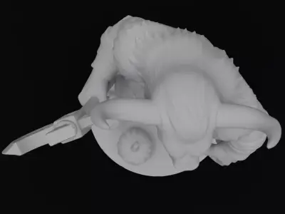 Halloween Minotaur Figurine 3D model for 3D printing 3D print model