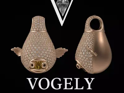 Luxury Fish Pendant 3D Model by VOGELY 3D print model