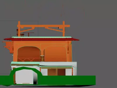 Small house by Loukas Lardas Low-poly 3D model