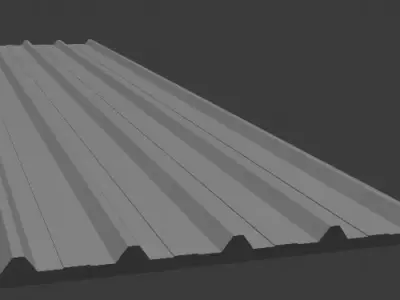 Sandwich panel Low-poly 3D model