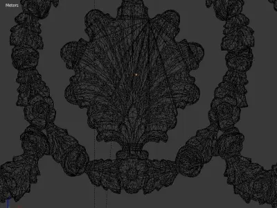 Classic decor ornament v-3D model 32 3D model