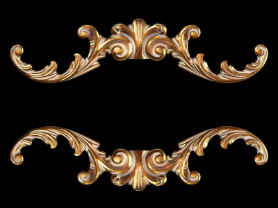 Classic carved 093 3D model