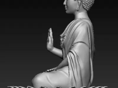 Buddha Idol 3d printable model 3D print model
