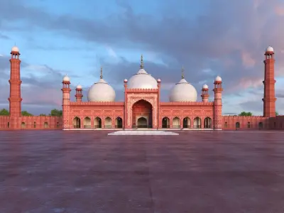 Badshahi Mosque 3D model