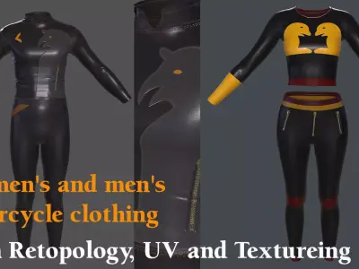 motorcyclists clothing Free low-poly 3D model