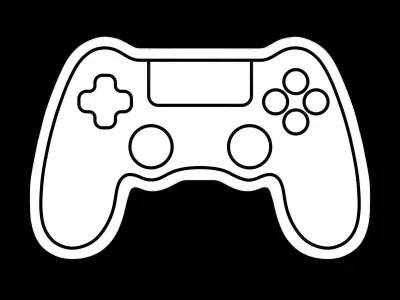 Gamepad Neon Sign 3D model
