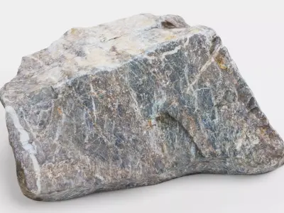 Rock - Scanned Low-poly 3D model