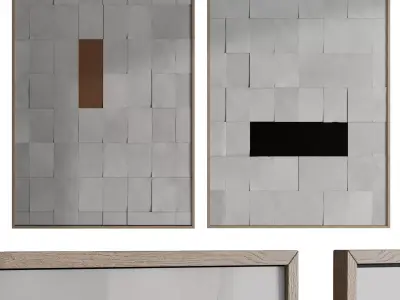 Simone Polk - patches 3D Art Low-poly 3D model