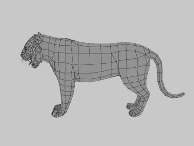 Tiger 3D model 3